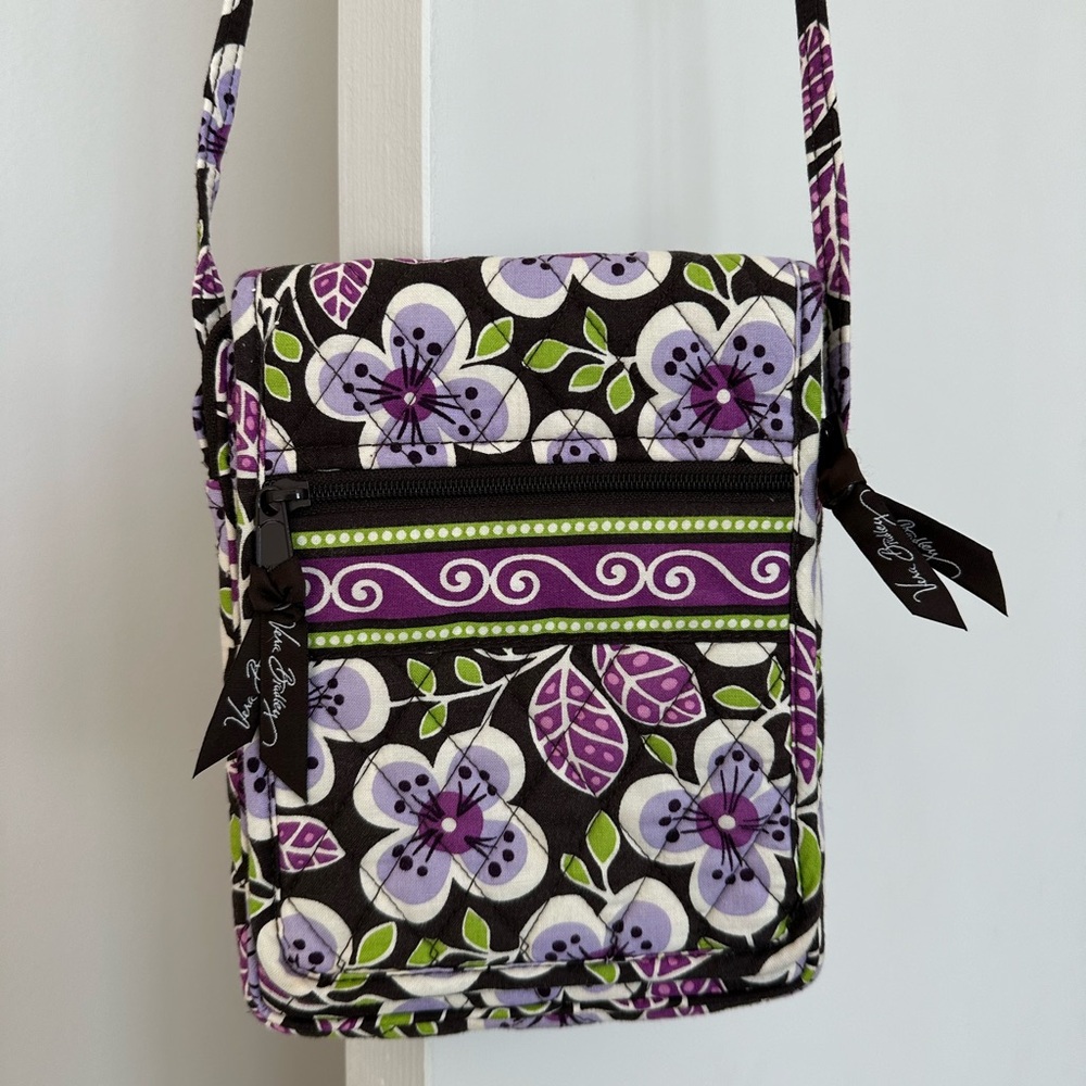 Vera Bradley Crossbody in Plum Petals